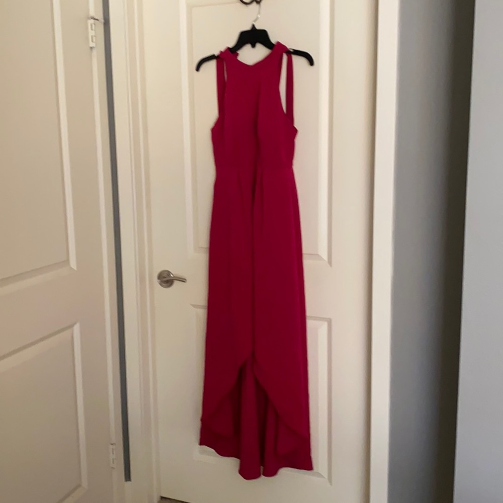 Shelli Segal halter maxi dress